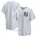 Camiseta Beisbol Hombre New York Yankees Primera Cooperstown Collection Blanco