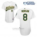 Camiseta Beisbol Hombre Oakland Athletics Joe Morgan 8 Blanco Primera Cool Base