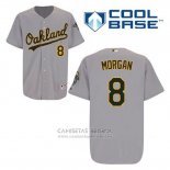 Camiseta Beisbol Hombre Oakland Athletics Joe Morgan 8 Gris Cool Base