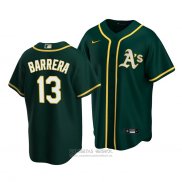 Camiseta Beisbol Hombre Oakland Athletics Luis Barrera Replica Alterno Verde