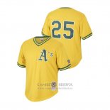 Camiseta Beisbol Hombre Oakland Athletics Mark Mcgwire Cooperstown Collection Mesh Batting Practice Oro