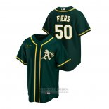 Camiseta Beisbol Hombre Oakland Athletics Mike Fiers Alterno Replica Verde