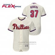 Camiseta Beisbol Hombre Philadelphia Phillies Odubel Herrera Flex Base Crema