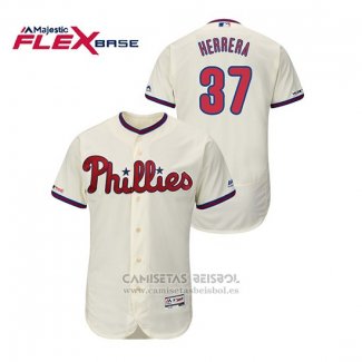 Camiseta Beisbol Hombre Philadelphia Phillies Odubel Herrera Flex Base Crema