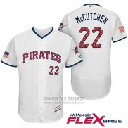 Camiseta Beisbol Hombre Pittsburgh Pirates 2017 Estrellas y Rayas Andrew Mccutchen Blanco Flex Base