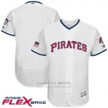 Camiseta Beisbol Hombre Pittsburgh Pirates 2017 Estrellas y Rayas Blanco Flex Base
