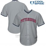 Camiseta Beisbol Hombre Pittsburgh Pirates 2017 Estrellas y Rayas Gris Cool Base