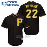 Camiseta Beisbol Hombre Pittsburgh Pirates Andrew Mccutchen 22 Negro Alterno Cool Base