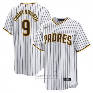 Camiseta Beisbol Hombre San Diego Padres Jake Cronenworth Primera Replica Blanco