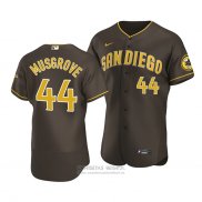 Camiseta Beisbol Hombre San Diego Padres Joe Musgrove Autentico Road Marron