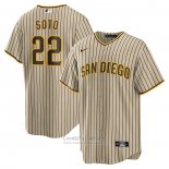 Camiseta Beisbol Hombre San Diego Padres Juan Soto Alterno Replica Marron