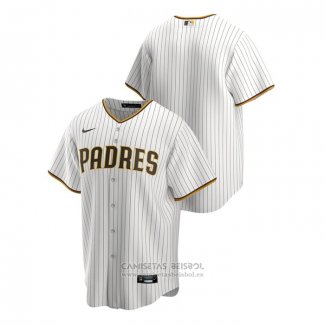 Camiseta Beisbol Hombre San Diego Padres Replica Primera Blanco Marron