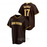 Camiseta Beisbol Hombre San Diego Padres Zach Davies Road Replica Marron