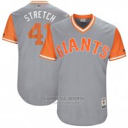 Camiseta Beisbol Hombre San Francisco Giants 2017 Little League World Series Mark Melancon Gris