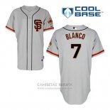 Camiseta Beisbol Hombre San Francisco Giants Gregor Blanco 7 Gris Alterno Cool Base