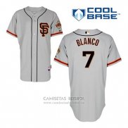 Camiseta Beisbol Hombre San Francisco Giants Gregor Blanco 7 Gris Alterno Cool Base