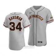 Camiseta Beisbol Hombre San Francisco Giants Kevin Gausman Autentico Road Gris