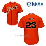 Camiseta Beisbol Hombre San Francisco Giants Norichika Aoki 23 Naranja Alterno Cool Base