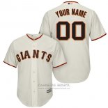 Camiseta Beisbol Hombre San Francisco Giants Personalizada Blanco