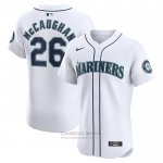 Camiseta Beisbol Hombre Seattle Mariners Darren McCaughan Primera Elite Blanco