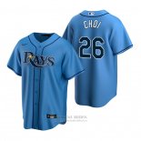 Camiseta Beisbol Hombre Tampa Bay Rays Ji Man Choi Replica Alterno Azul