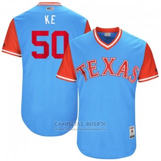 Camiseta Beisbol Hombre Texas Rangers 2017 Little League World Series Keone Kela Azul