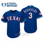 Camiseta Beisbol Hombre Texas Rangers Delino Deshields Cool Base Entrenamiento de Primavera 2019 Azul