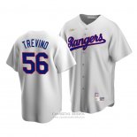 Camiseta Beisbol Hombre Texas Rangers Jose Trevino Cooperstown Collection Primera Blanco