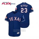 Camiseta Beisbol Hombre Texas Rangers Mike Minor Flex Base Entrenamiento de Primavera 2019 Azul