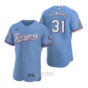 Camiseta Beisbol Hombre Texas Rangers Spencer Howard Autentico Alterno Azul