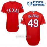 Camiseta Beisbol Hombre Texas Rangers Yovani Gallardo 49 Rojo Alterno Cool Base