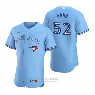 Camiseta Beisbol Hombre Toronto Blue Jays Brad Hand Autentico Primera Azul