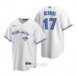 Camiseta Beisbol Hombre Toronto Blue Jays Jose Berrios Replica Primera Blanco Azul