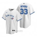 Camiseta Beisbol Hombre Toronto Blue Jays Trevor Richards Replica Primera Blanco Azul