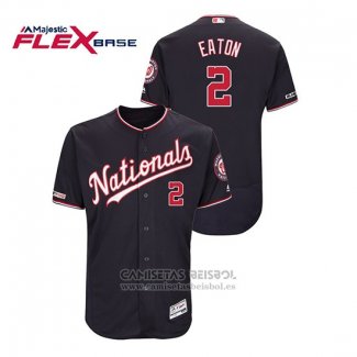 Camiseta Beisbol Hombre Washington Nationals Adam Eaton Autentico Flex Base Azul