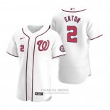 Camiseta Beisbol Hombre Washington Nationals Adam Eaton Autentico Primera 2020 Blanco