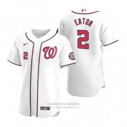 Camiseta Beisbol Hombre Washington Nationals Adam Eaton Autentico Primera 2020 Blanco