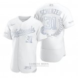 Camiseta Beisbol Hombre Washington Nationals Max Scherzer Award Collection NL Cy Young Blanco