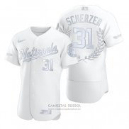 Camiseta Beisbol Hombre Washington Nationals Max Scherzer Award Collection NL Cy Young Blanco