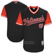 Camiseta Beisbol Hombre Washington Nationals Players Weekend 2017 Personalizada Negro