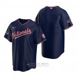 Camiseta Beisbol Hombre Washington Nationals Replica Azul