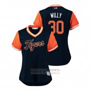 Camiseta Beisbol Mujer Detroit Tigers Alex Wilson 2018 LLWS Players Weekend Willy Azul