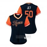 Camiseta Beisbol Mujer Detroit Tigers Jacob Turner 2018 LLWS Players Weekend Jet Azul