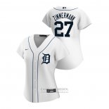 Camiseta Beisbol Mujer Detroit Tigers Jordan Zimmermann 2020 Replica Primera Blanco