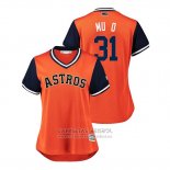 Camiseta Beisbol Mujer Houston Astros Collin Mchugh 2018 LLWS Players Weekend Mu Q Orange