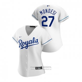 Camiseta Beisbol Mujer Kansas City Royals Adalberto Mondesi 2020 Replica Primera Blanco