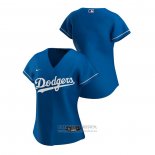 Camiseta Beisbol Mujer Los Angeles Dodgers Replica 2020 Alterno Azul