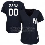 Camiseta Beisbol Mujer New York Yankees Personalizada Ngero
