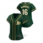 Camiseta Beisbol Mujer Oakland Athletics Liam Hendriks 2020 Replica Alterno Verde