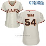 Camiseta Beisbol Mujer San Francisco Giants San Francisco Sergio Romo Cool Base Crema